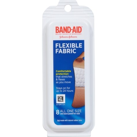 Band-Aid Brand Flexible Fabric Adhesive Bandages for Comfortable ...