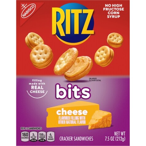 RITZ Bits Cheese Sandwich Crackers, 7.5 oz