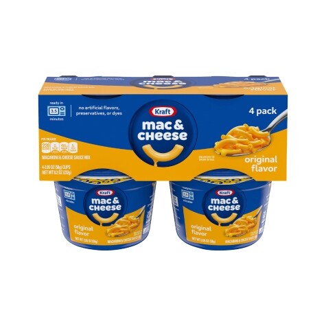 Kraft Single-Serve Macaroni & Cheese Dinners, 4 ct.