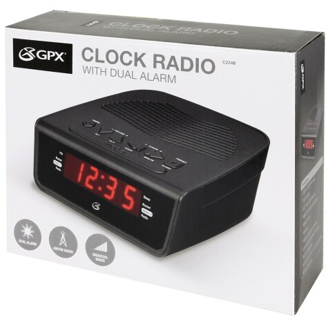 Gpx Dual Alarm Clock Radios Family Dollar