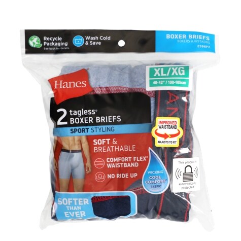 Hanes Assorted Men's XL Tagless Boxer Briefs, 2 ct. | Family Dollar