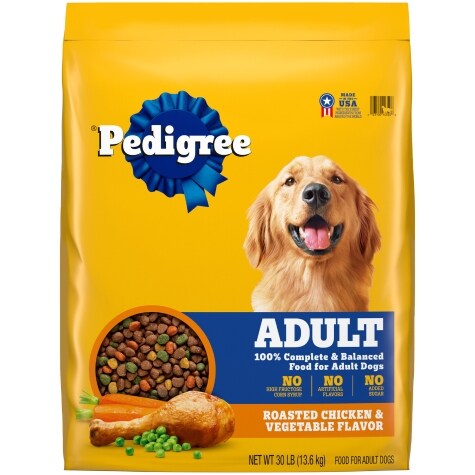 Pedigree Adult Complete Nutrition Chicken, Rice, & Vegetable, 33 lb ...