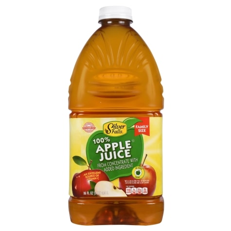 Silver Falls 100% Apple Juice, Family Size, 96 Fl.oz.