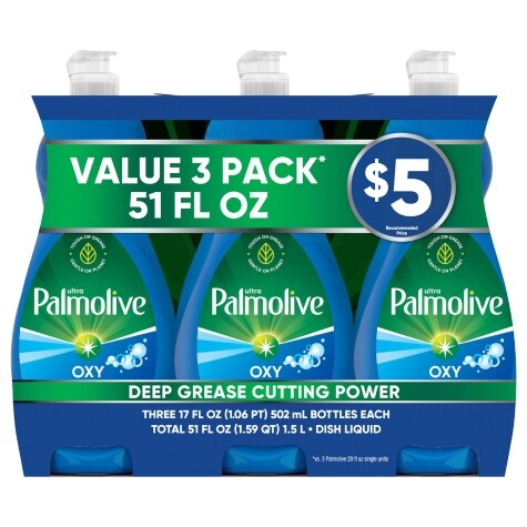 Palmolive Ultra Oxy Power Degreaser Liquid Dish Soap Pack 3 Ct Family Dollar