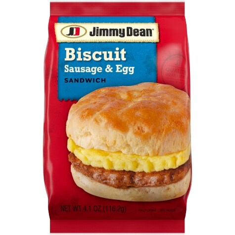 Jimmy Dean Biscuit Breakfast Sandwiches with Sausage, Egg, and Cheese ...