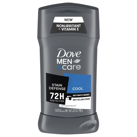 Dove Men+Care Stain Defense Men's Antiperspirant Deodorant Stick Clean ...