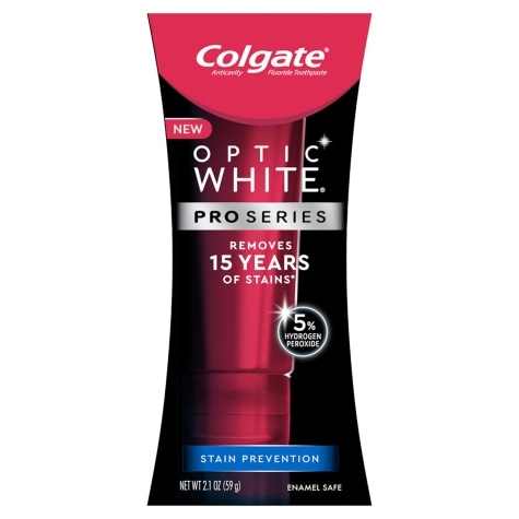 Colgate Optic White Pro Series Toothpaste, Fluoride, Anticavity, Stain 