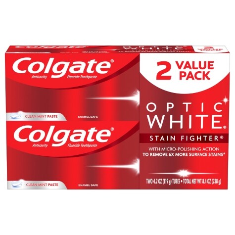 Colgate Optic White Stain Fighter Toothpaste, 2-ct.