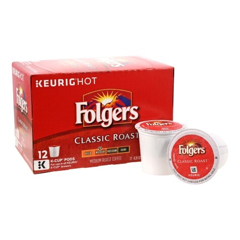 Folgers Classic Roast K-Cup Pods, 12 ct.