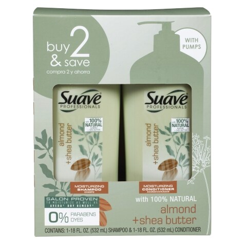 Suave Professionals Almond Shea Butter Shampoo Conditioner Pack 2 Ct Family Dollar