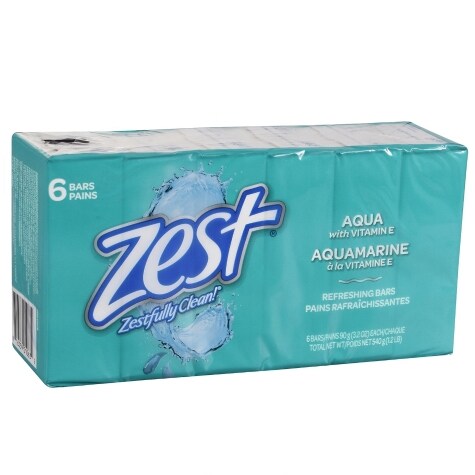 Zest Aqua Bar Soap, 6 ct.