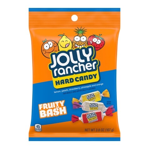 JOLLY RANCHER Fruity Bash Assorted Fruit Flavored Hard Candy Bag, 3.8 oz