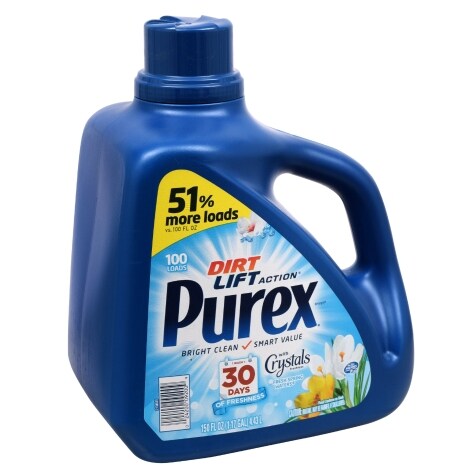 Purex Dirt Lift Action Fresh Spring Waters Laundry Detergent, 150 fl.oz.