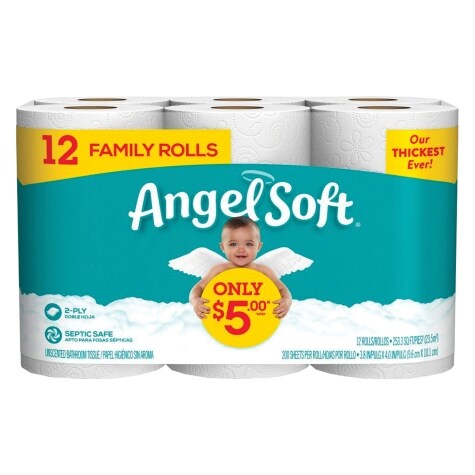 Angel Soft 2-Ply Bathroom Tissue, 12 ct.