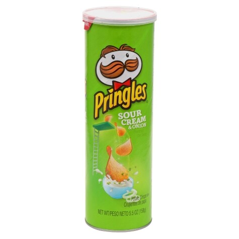 Pringles Sour Cream & Onion Potato Crisps, 5.5 oz.