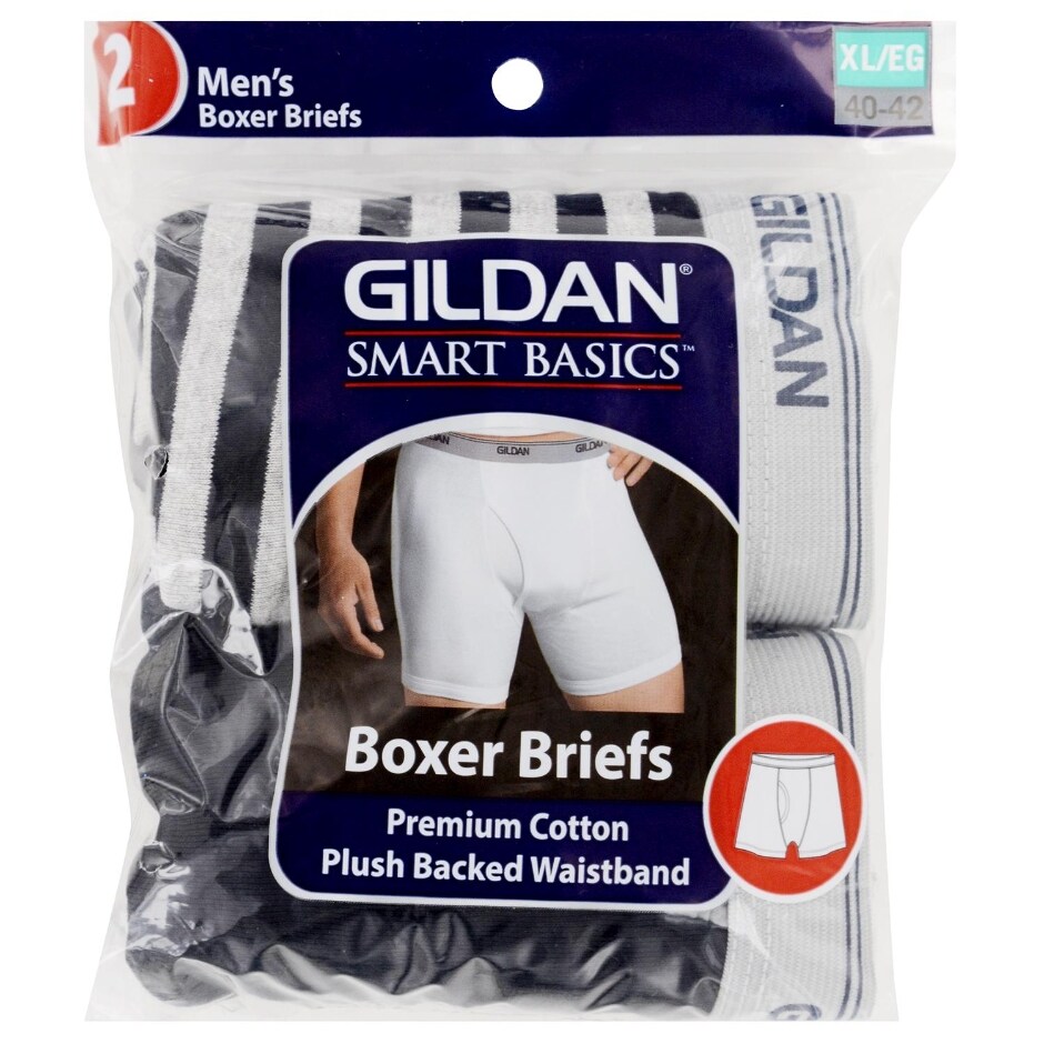 Gildan Smart Basics Men's XL Boxer Briefs 2 ct. | Family Dollar