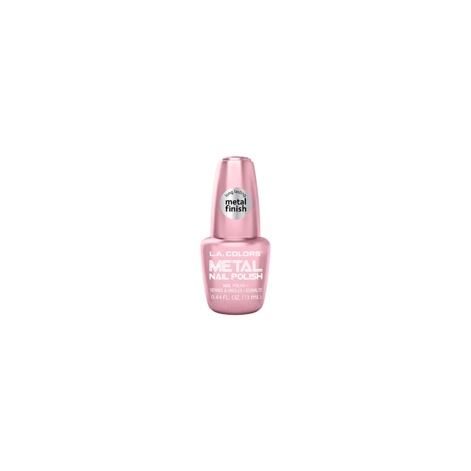 L.A. Colors Metal Nail Polish - Crystal Pink