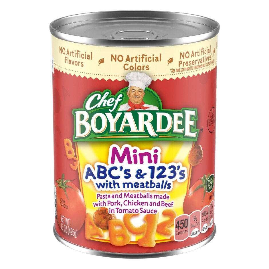 Chef Boyardee Mini Abc S 123 S With Meatballs 15 Oz Family Dollar