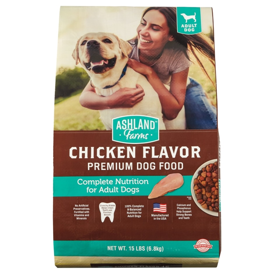 Ashland Farms Chicken Flavor Premium Dog Food 15 Lb Family Dollar