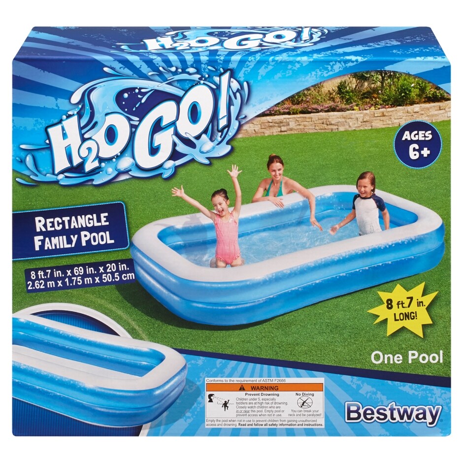 H2o Go Rectangle Family Pool 8 Ft 7 In Family Dollar