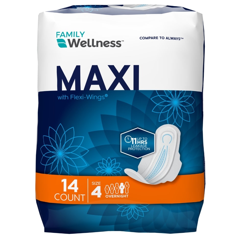 Maxi Pads and Feminine Pads with Wings | Family Dollar