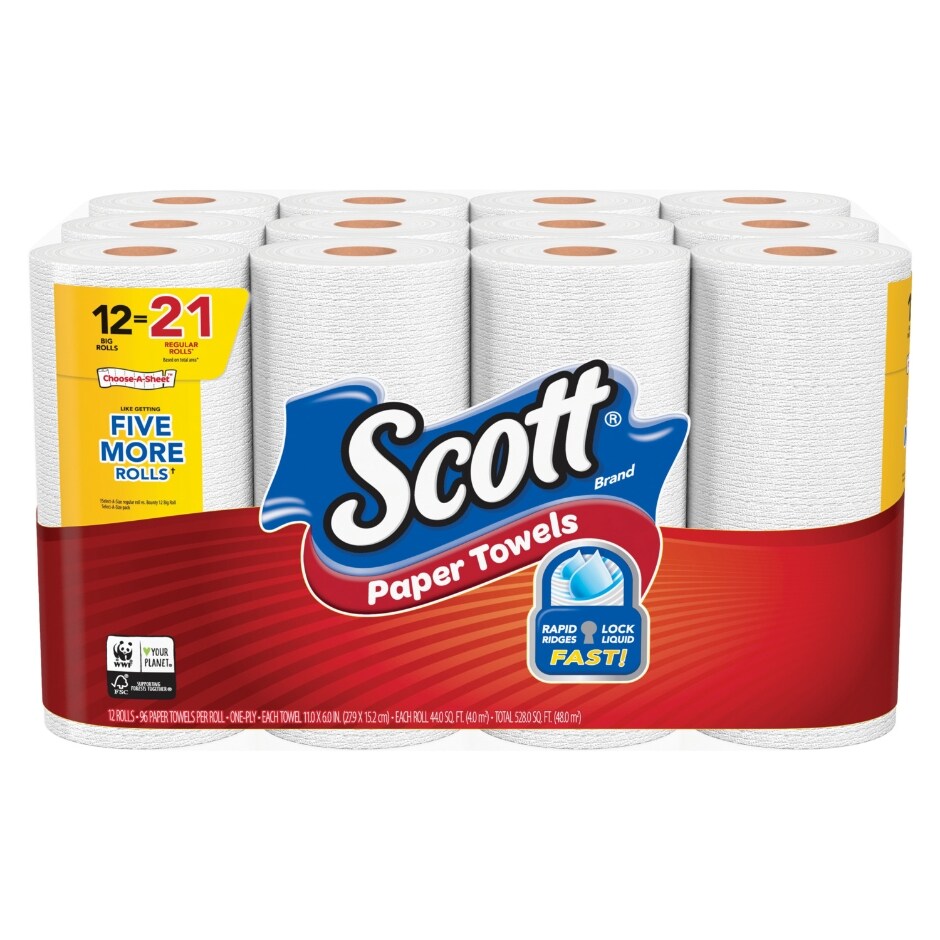 Scott Choose-A-Sheet Big Roll Paper Towels, 12 ct. | Family Dollar