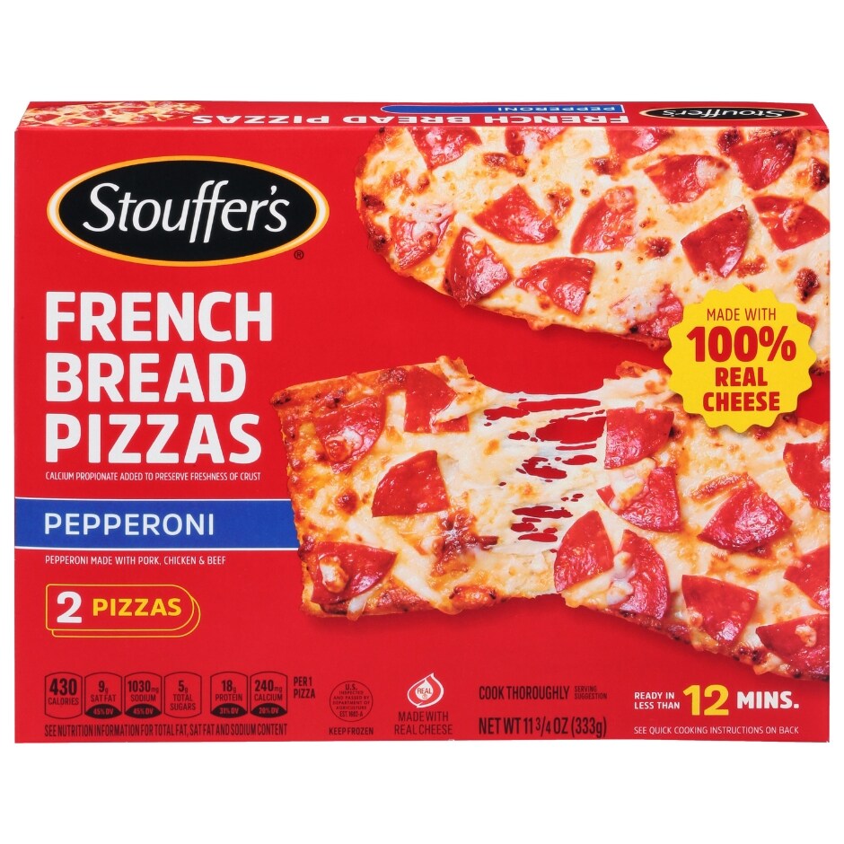 STOUFFER'S Pepperoni French Bread Frozen Pizza 11.75oz Box | Family Dollar